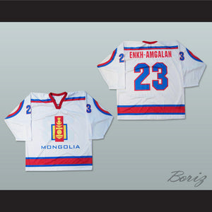 Mongolia National Team White Hockey Jersey