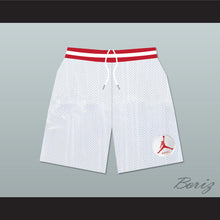 Load image into Gallery viewer, Urkel Family Matters Vanderbilt Muskrats High School White Basketball Shorts with Patch