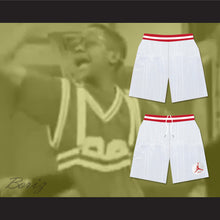 Load image into Gallery viewer, Urkel Family Matters Vanderbilt Muskrats High School White Basketball Shorts with Patch