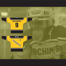 Load image into Gallery viewer, Pete Ribchimpski 9 Nuggets Hockey Jersey MVP: Most Valuable Primate