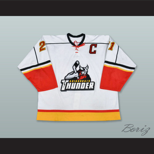 MacArthur 21 Adirondack Thunder White Hockey Jersey