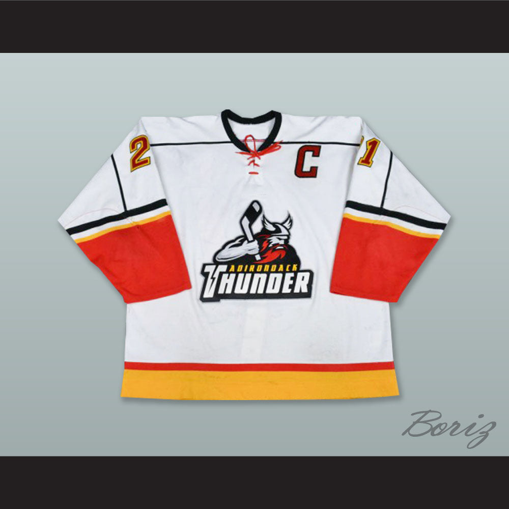 MacArthur 21 Adirondack Thunder White Hockey Jersey
