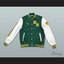 Load image into Gallery viewer, Mac Johnson N. Hale High School Green and White Lab Leather Varsity Letterman Jacket