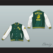 Load image into Gallery viewer, Mac Johnson N. Hale High School Green and White Lab Leather Varsity Letterman Jacket