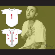 Load image into Gallery viewer, Mac Miller 1 Most Dope White Baseball Jersey 1