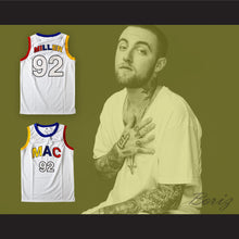 Load image into Gallery viewer, Mac Miller 92 White Basketball Jersey