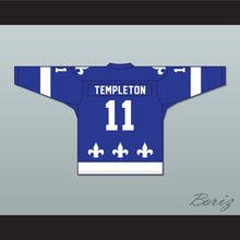 Load image into Gallery viewer, Mac Templeton 11 Le National de Quebec Blue Hockey Jersey- Lance et compte (He Shoots, He Scores)