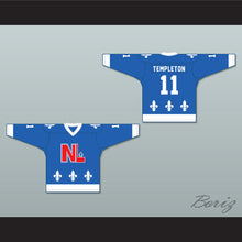 Load image into Gallery viewer, Mac Templeton 11 Le National de Québec Blue Hockey Jersey- Lance et compte (He Shoots, He Scores)