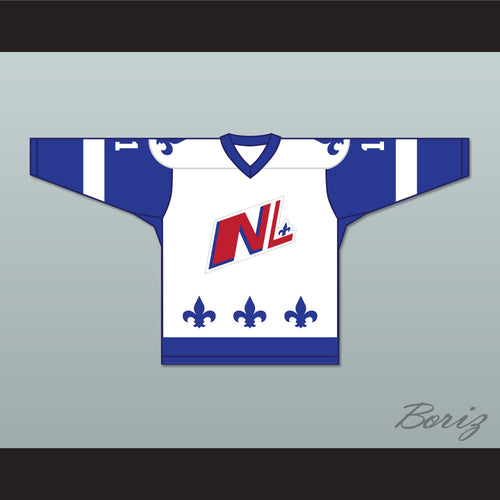 Mac Templeton 11 Le National de Quebec White Hockey Jersey- Lance et compte (He Shoots, He Scores)