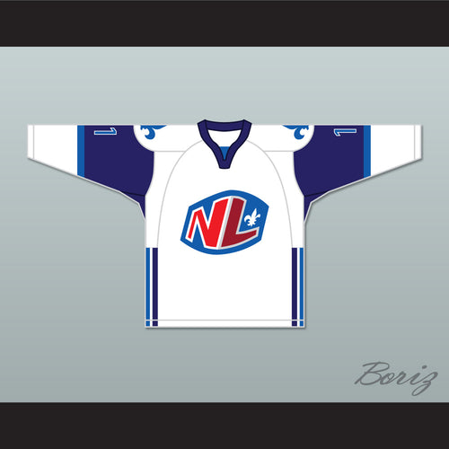 Mac Templeton 11 Le National de Quebec Away Hockey Jersey- Lance et compte (He Shoots, He Scores)