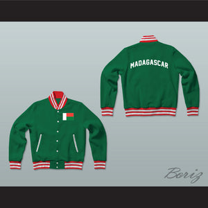 Madagascar Varsity Letterman Jacket-Style Sweatshirt