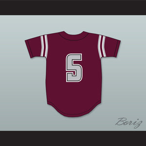 Madison Bumgarner 5 South Caldwell High School Spartans Maroon Baseball Jersey 1