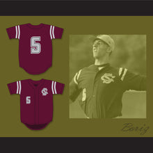 Load image into Gallery viewer, Madison Bumgarner 5 South Caldwell High School Spartans Maroon Baseball Jersey 1