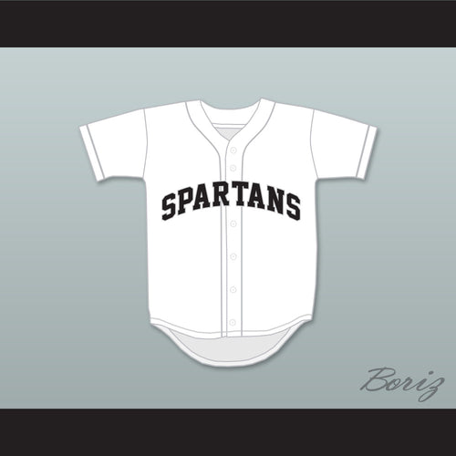 Madison Bumgarner 5 South Caldwell High School Spartans White Baseball Jersey 2