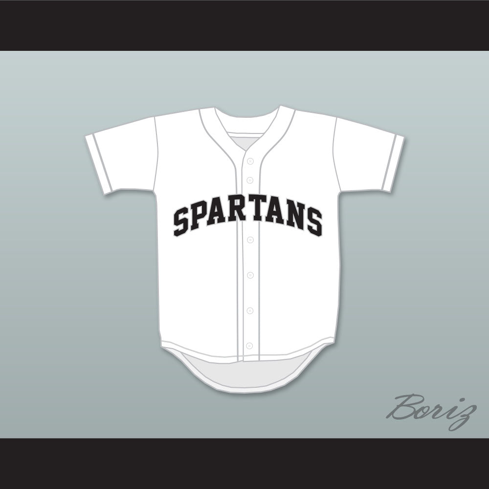 Madison Bumgarner 5 South Caldwell High School Spartans White Baseball Jersey 2