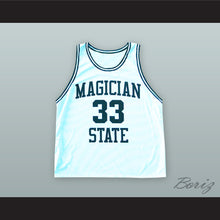 Load image into Gallery viewer, Magic Johnson 33 Magician State White Basketball Jersey