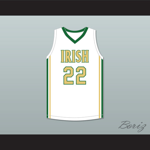Malaki Branham 22 St. Vincent–St. Mary High School Fighting Irish White Basketball Jersey 2