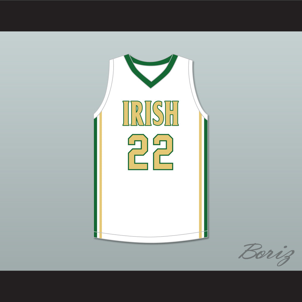 Malaki Branham 22 St. Vincent–St. Mary High School Fighting Irish White Basketball Jersey 2