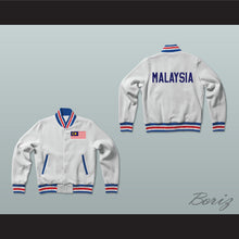 Load image into Gallery viewer, Malaysia Varsity Letterman Jacket-Style Sweatshirt
