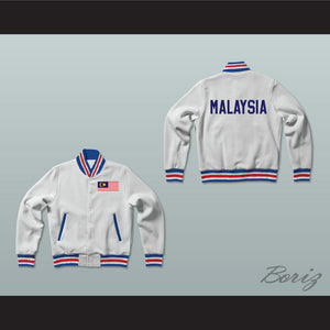 Malaysia Varsity Letterman Jacket-Style Sweatshirt