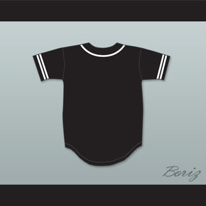 Malcolm X Black Baseball Jersey