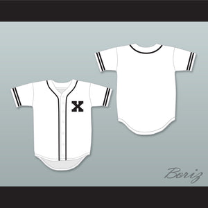 Malcolm X White Baseball Jersey