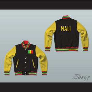 Mali Varsity Letterman Jacket-Style Sweatshirt