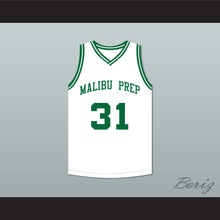 Load image into Gallery viewer, Marcus Stokes 31 Malibu Prep Pelicans Away Basketball Jersey