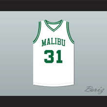 Load image into Gallery viewer, Marcus Stokes 31 Malibu Prep Pelicans White Basketball Jersey