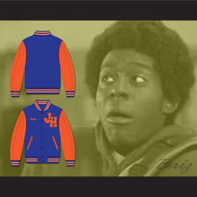 Load image into Gallery viewer, Malik Token John Hughes High School Wasps Blue and Orange Varsity Letterman Jacket-Style Sweatshirt