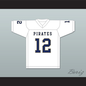 Malik Collins 12 Independence Community College Pirates White Football Jersey