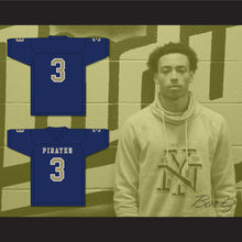 Load image into Gallery viewer, Malik Henry 3 Independence Community College Pirates Dark Blue Football Jersey