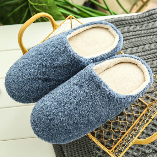 Man Slipper Soft Plush Home Slippers Men Indoor Cotton Shoes Big Size Winter Casual Sneakers For Man Floor Warm Slipper#10