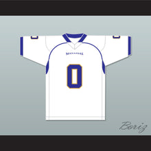 Load image into Gallery viewer, Chavis Daniels 0 Manassas Tigers High School White Football Jersey Undefeated