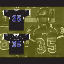 Load image into Gallery viewer, Chavis Daniels 35 Manassas Tigers High School Black Football Jersey Undefeated