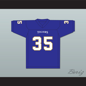 Chavis Daniels 35 Manassas Tigers High School Blue Football Jersey Undefeated