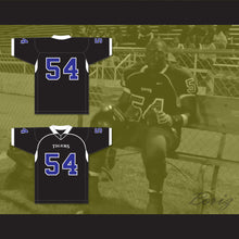 Load image into Gallery viewer, Montrail &#39;Money&#39; Brown 54 Manassas Tigers High School Black Football Jersey Undefeated