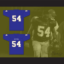 Load image into Gallery viewer, Montrail &#39;Money&#39; Brown 54 Manassas Tigers High School Blue Football Jersey Undefeated
