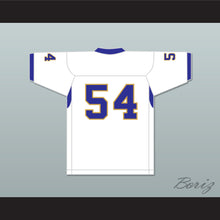 Load image into Gallery viewer, Montrail &#39;Money&#39; Brown 54 Manassas Tigers High School White Football Jersey Undefeated