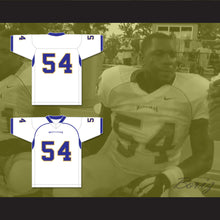 Load image into Gallery viewer, Montrail &#39;Money&#39; Brown 54 Manassas Tigers High School White Football Jersey Undefeated