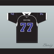 Load image into Gallery viewer, O.C. Brown 77 Manassas Tigers High School Black Football Jersey Undefeated