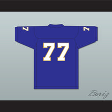 Load image into Gallery viewer, O.C. Brown 77 Manassas Tigers High School Blue Football Jersey Undefeated