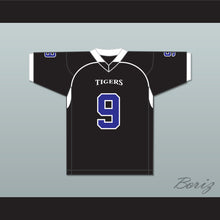 Load image into Gallery viewer, Omar Williams 9 Manassas Tigers High School Black Football Jersey Undefeated