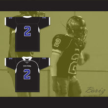 Load image into Gallery viewer, Parker 2 Manassas Tigers High School Black Football Jersey Undefeated