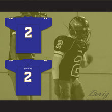 Load image into Gallery viewer, Parker 2 Manassas Tigers High School Blue Football Jersey Undefeated