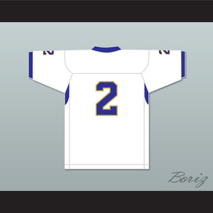 Parker 2 Manassas Tigers High School White Football Jersey Undefeated