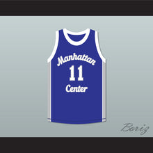 Load image into Gallery viewer, Cameron Giles 11 Manhattan Center Rams Blue Basketball Jersey