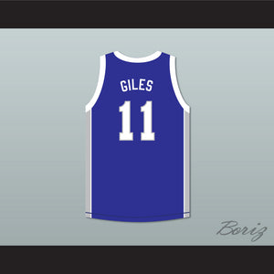 Cameron Giles 11 Manhattan Center Rams Blue Basketball Jersey