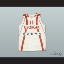 Load image into Gallery viewer, Manuchar Markoishvili 11 Georgia White Basketball Jersey