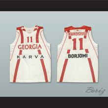 Load image into Gallery viewer, Manuchar Markoishvili 11 Georgia White Basketball Jersey